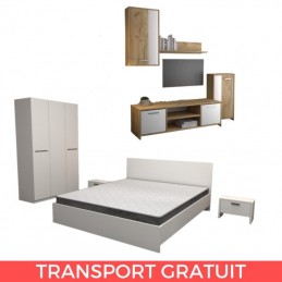 Dormitor Alexa Alb + Living...