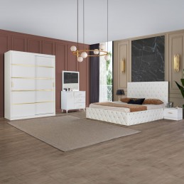 Dormitor Adria Alb, Pat...