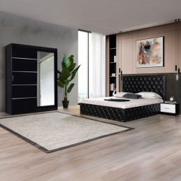 Dormitor Diego Negru Pat...