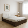 Pat Ino Alb 160x200 +  Saltea 20cm Grosime