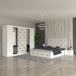 Dormitor Sofia Alb - Dulap...