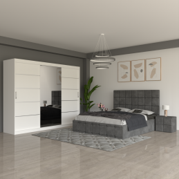 Dormitor Ven03 Gri  cu...