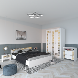 Dormitor Eva Alb Fără...