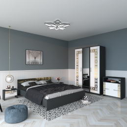 Dormitor Eva Gri Cu Oglindă...