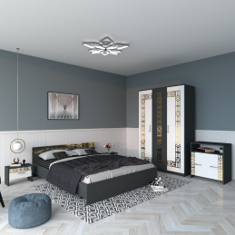 Dormitor Eva Gri Fără...