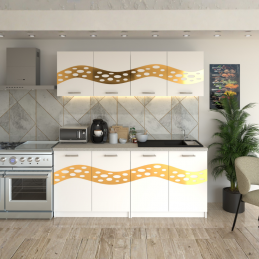 Bucatarie Melissa Alb ( Gold )