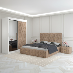 Dormitor Eric Crem Tapitat...