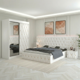 Dormitor Eric Alb cu...