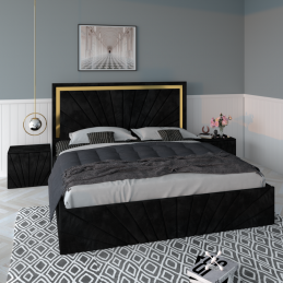 Pat Tapitat Nova Negru cu...